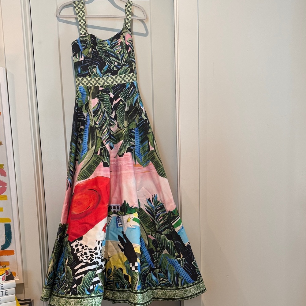 Alice + Olivia Multicolor High Low Dress